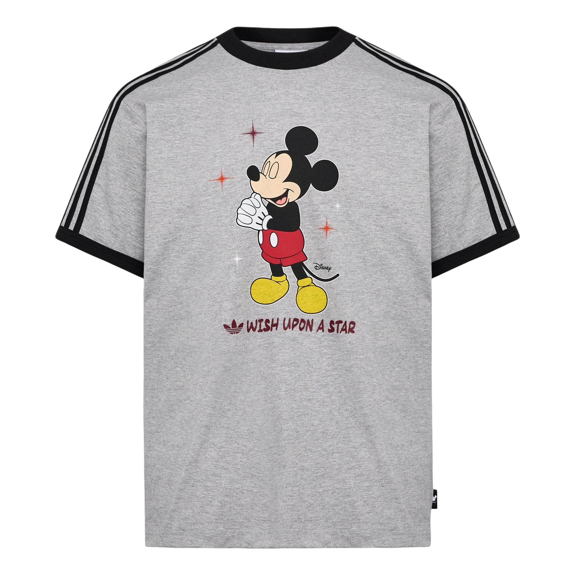 adidas x Disney Mickey Mouse Wish T-Shirt Asia Sizing 'Grey' KT7775