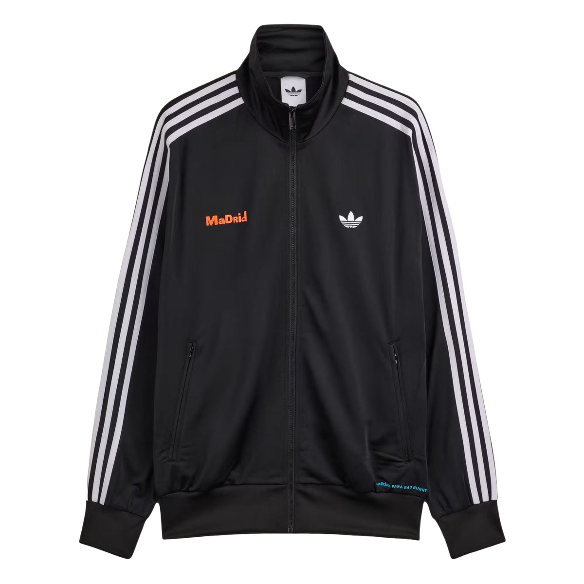 adidas x Bad Bunny DTmF Tour Merch Madrid Firebird Track Jacket 'Black' LG9056