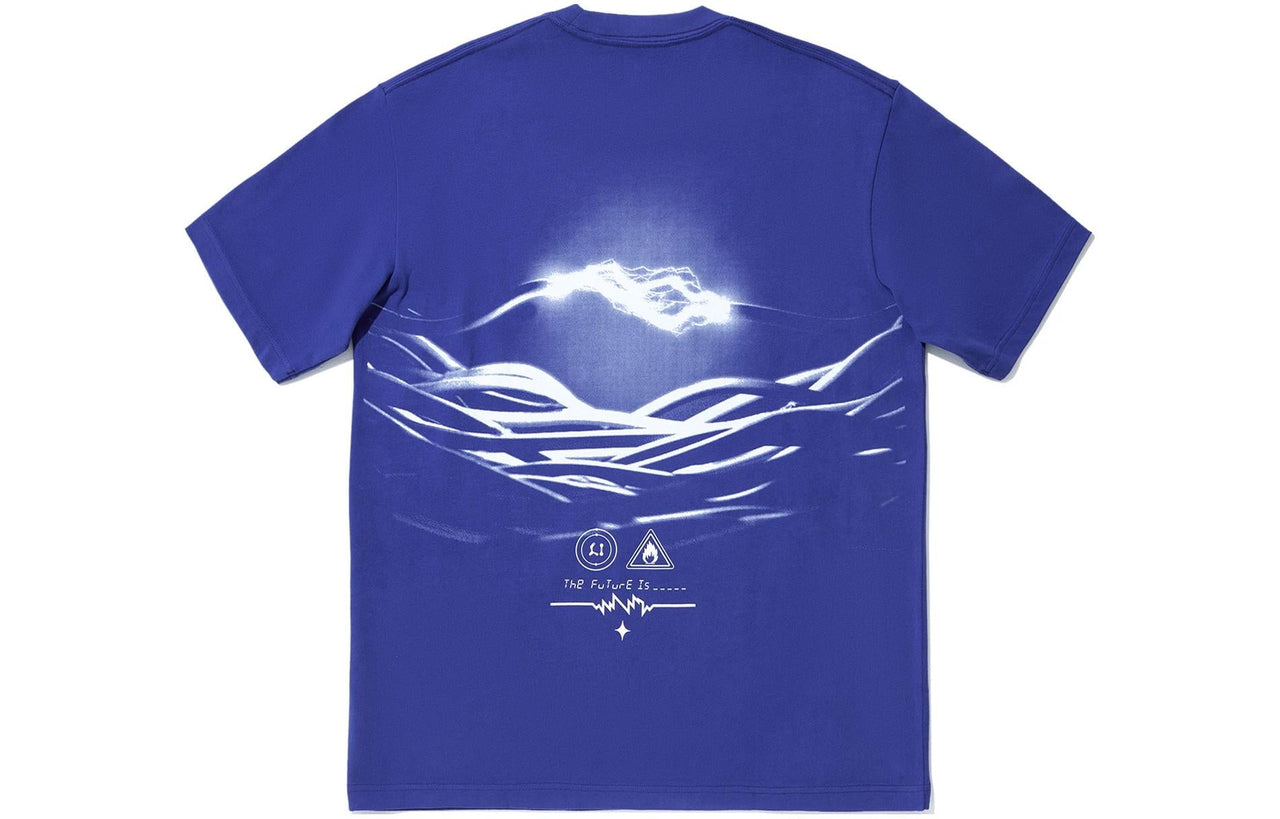 Li-Ning The Future Is Graphic T-shirt 'Blue' AHSU233-3