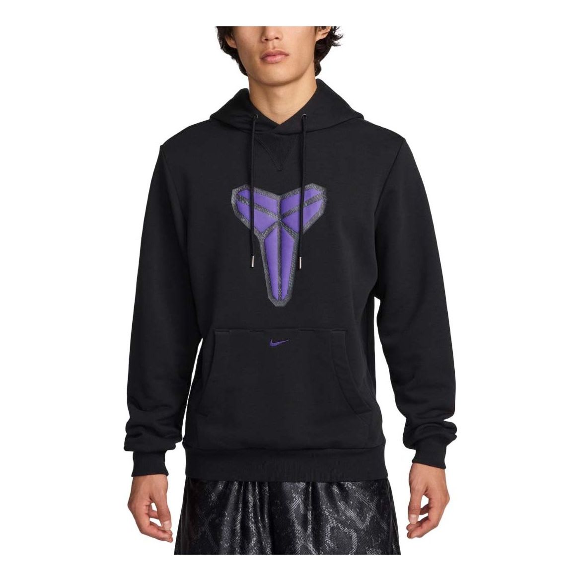 Nike Kobe Dri-FIT Standard Issue Basketball Hoodie Asia Sizing 'Black Field Purple' HF0067-010