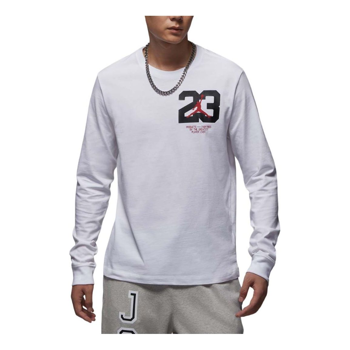 Air Jordan Sport Long Sleeve T-Shirt Asia Sizing 'White' FZ1982-100