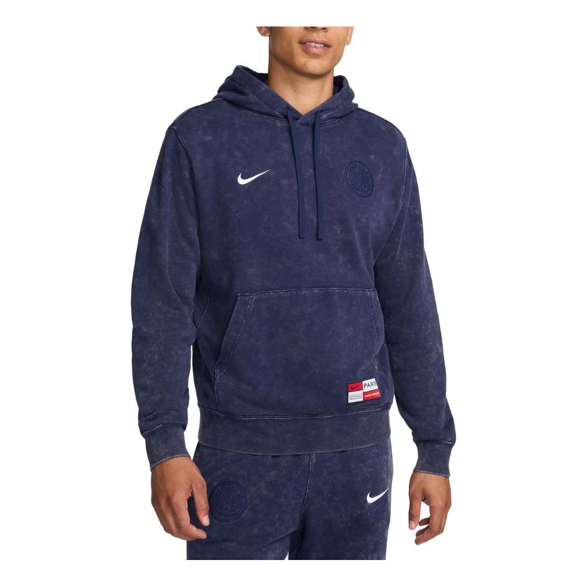 Nike Paris Saint-Germain Club Soccer French Terry Hoodie 'Midnight Navy' FQ3005-410