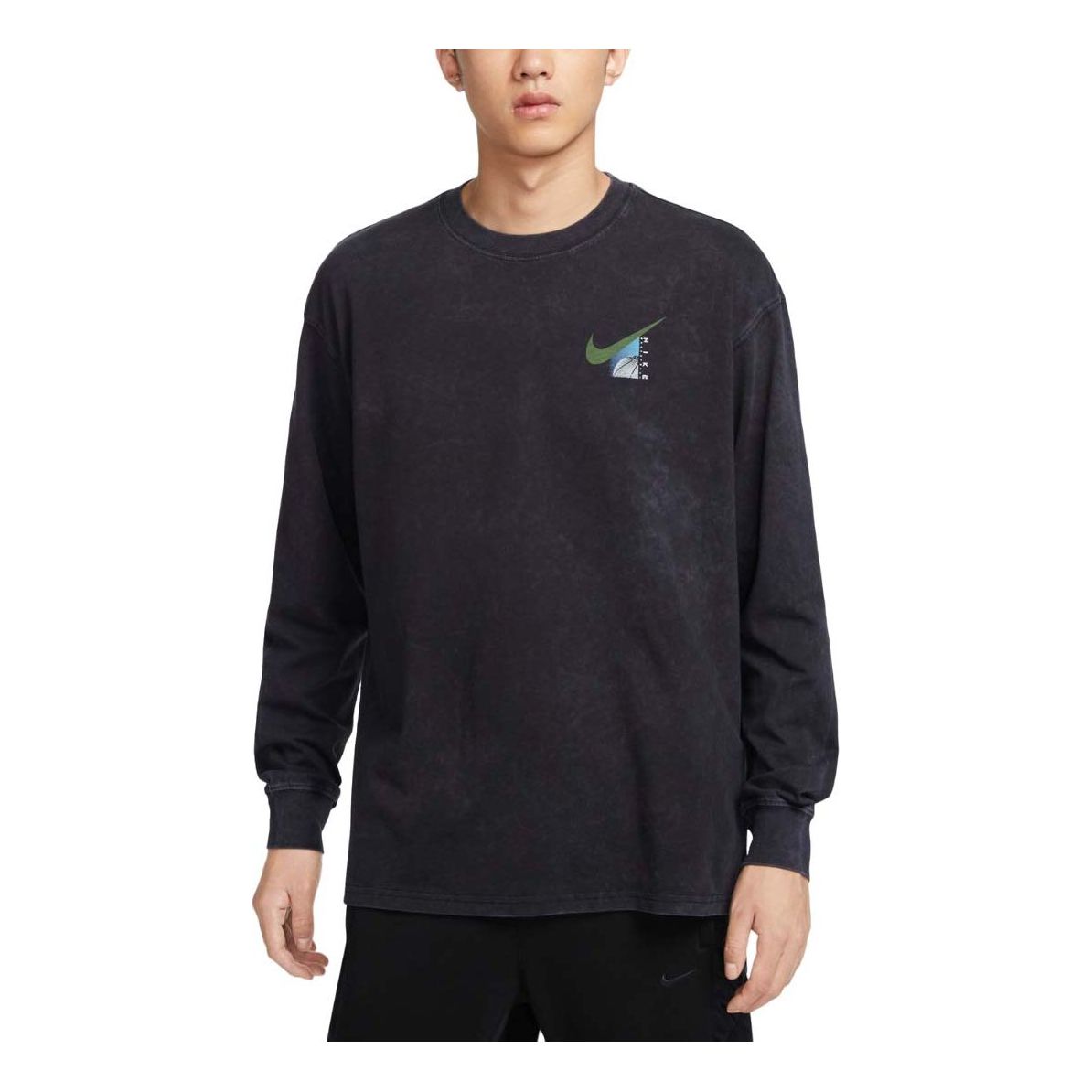 Nike Max90 Long Sleeve Basketball T-Shirt Asia Sizing 'Black' HF6196-010