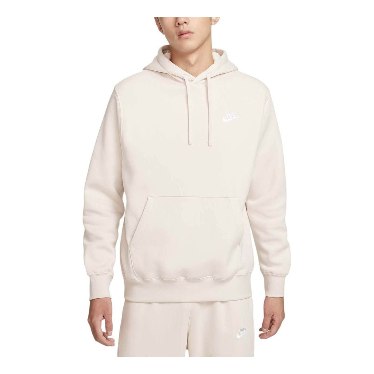 Nike Sportswear Club Fleece Hoodie Asia Sizing 'Light Orewood Brown' BV2655-104
