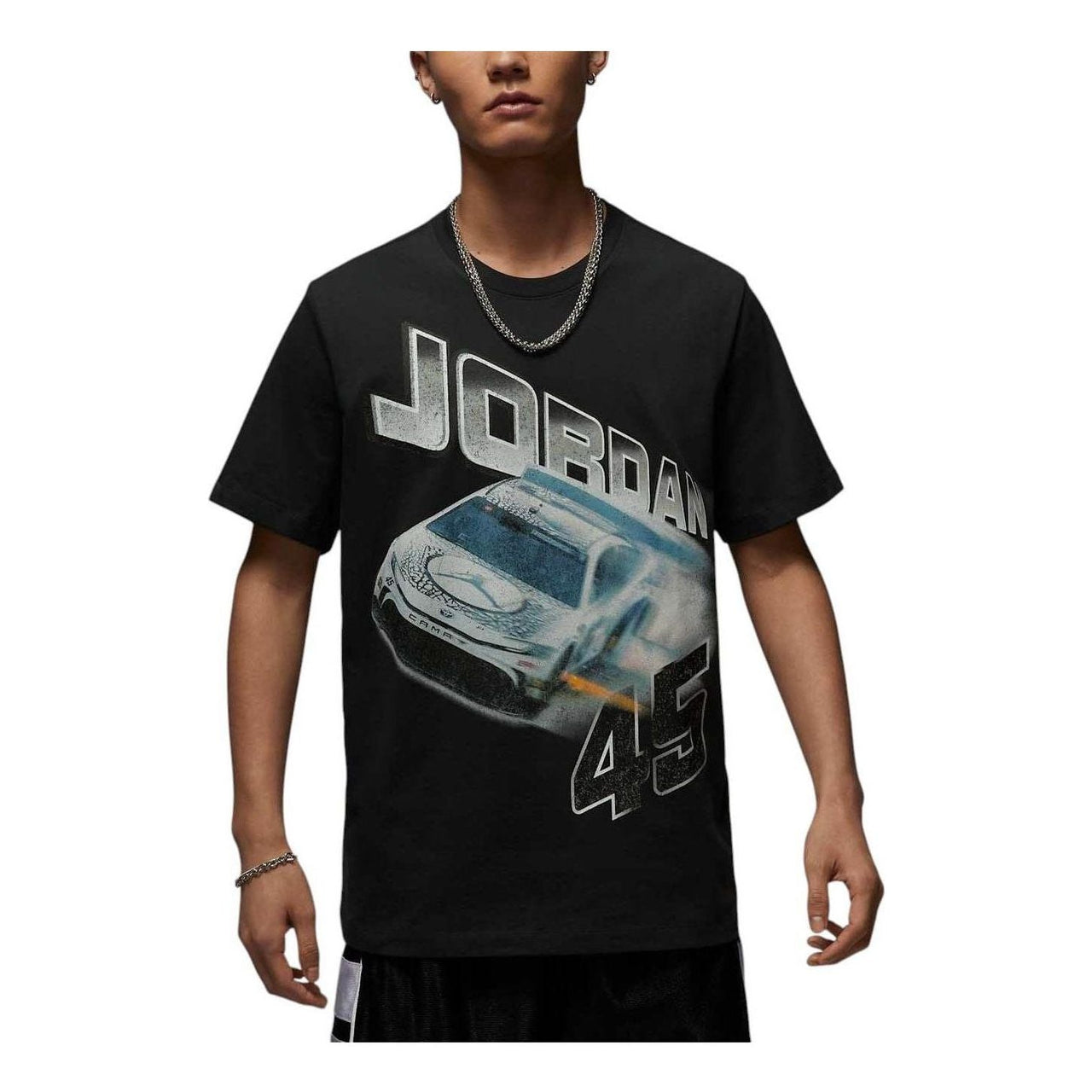 Air Jordan Brand Racing T-shirt Asia Sizing 'Off Noir' IB7352-045