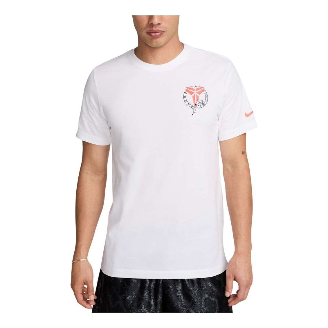 Nike Dri-FIT Kobe Stockings T-shirt Asia Sizing 'White' HV5151-100