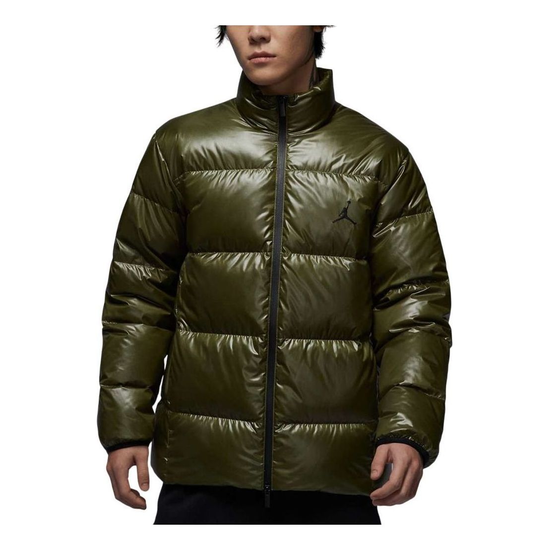 Air Jordan Flight Down Puffer Jacket Asia Sizing 'Medium Olive' FV7272-222