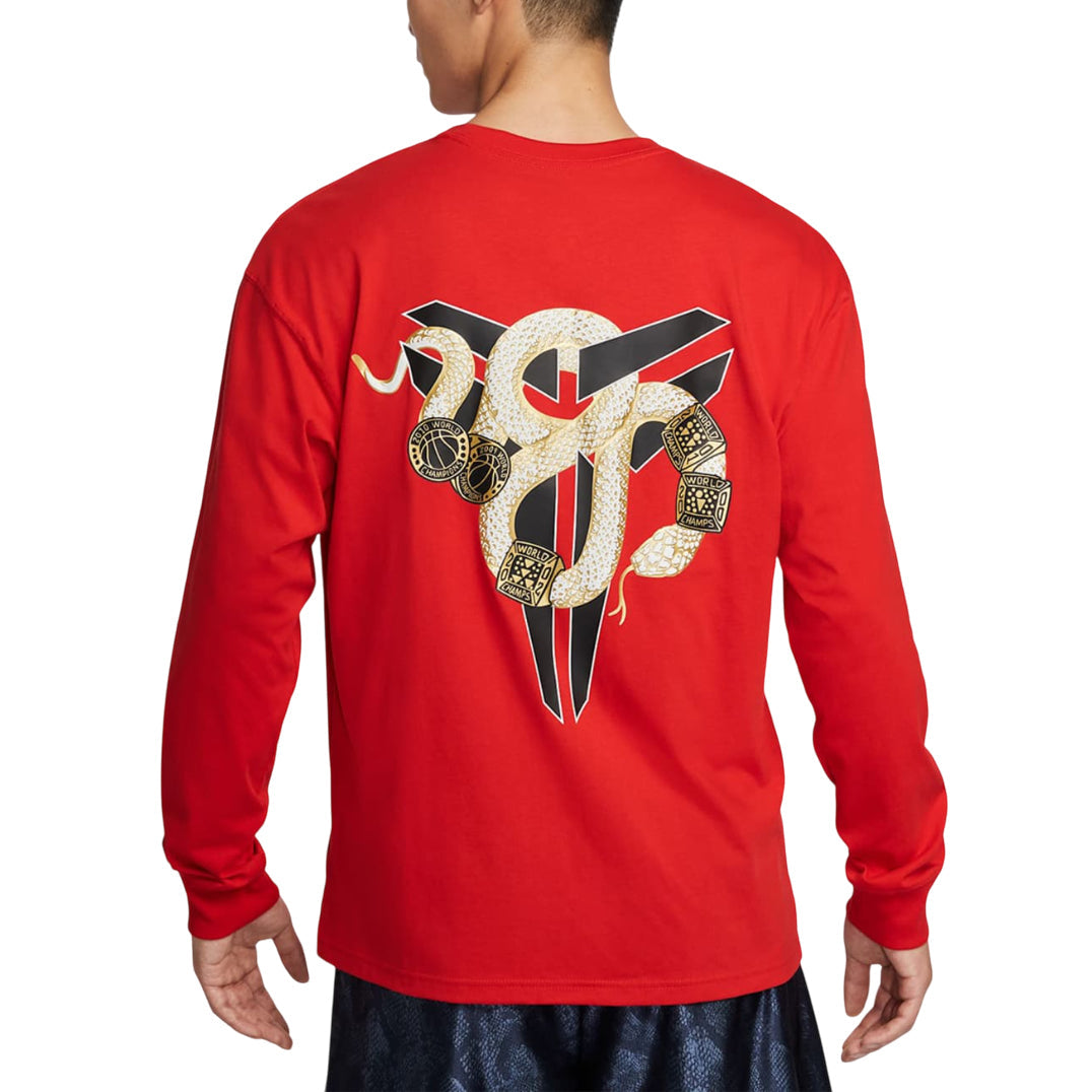 Nike Kobe Long-Sleeve T-Shirt Asia Sizing 'Year of Mamba Red' IB0242-657