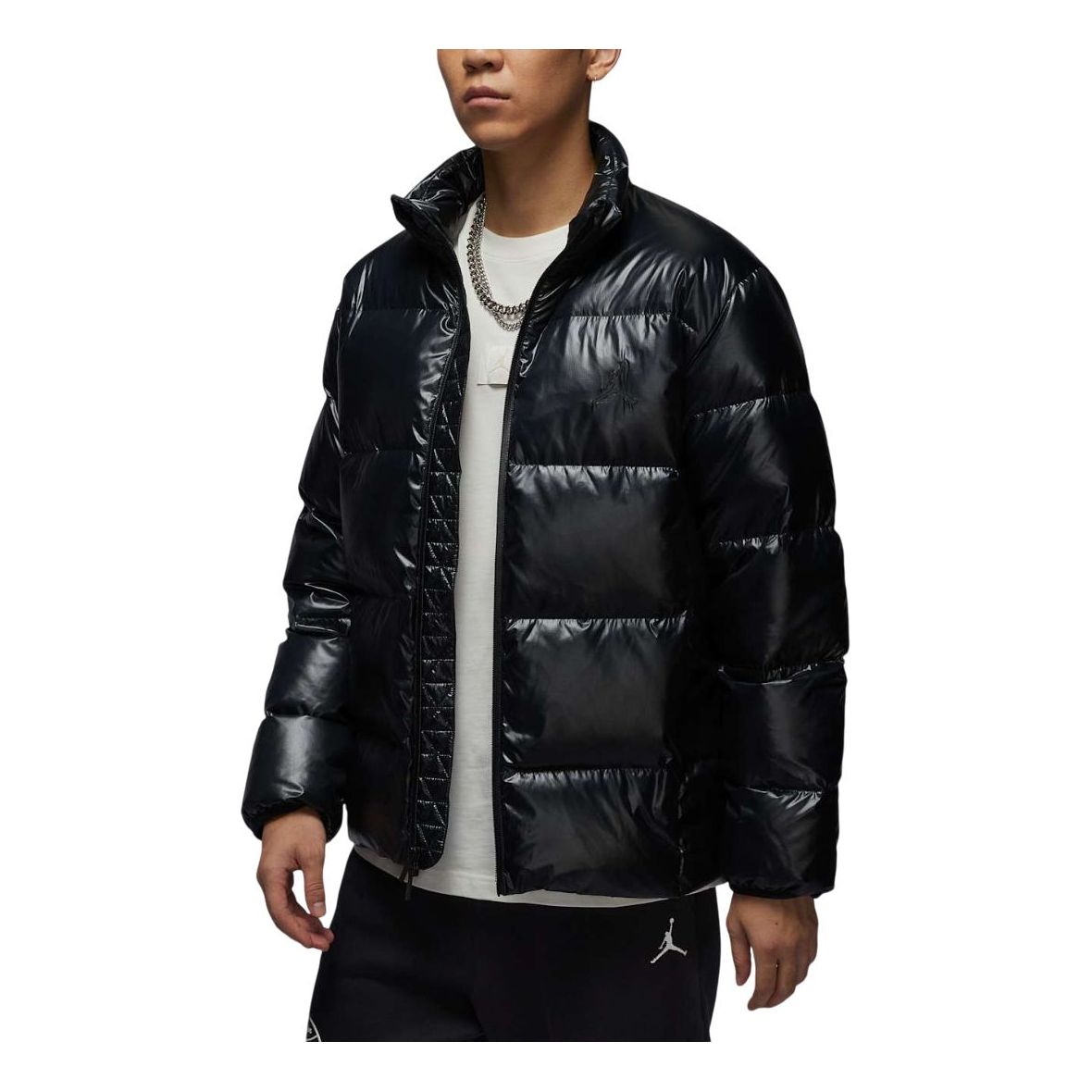 Air Jordan Flight Down Puffer Jacket Asia Sizing 'Black' FV7272-010
