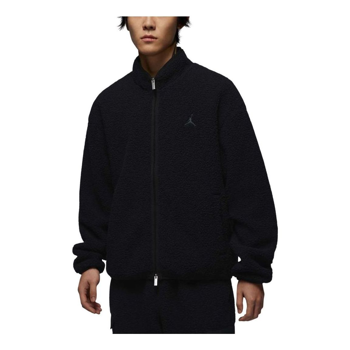 Air Jordan Flight High-Pile Fleece Jacket Asia Sizing 'Black' FV7449-010