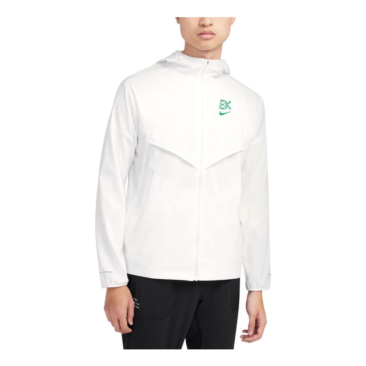 Nike Impossibly Light Water-Repellent Windrunner Running Jacket Asia Sizing 'Kipchoge-White Green' FV9607-121