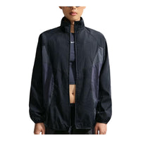 (WMNS) Nike Sportswear Oversized Track Jacket 'Black Gridiron Anthracite' IM8402-010