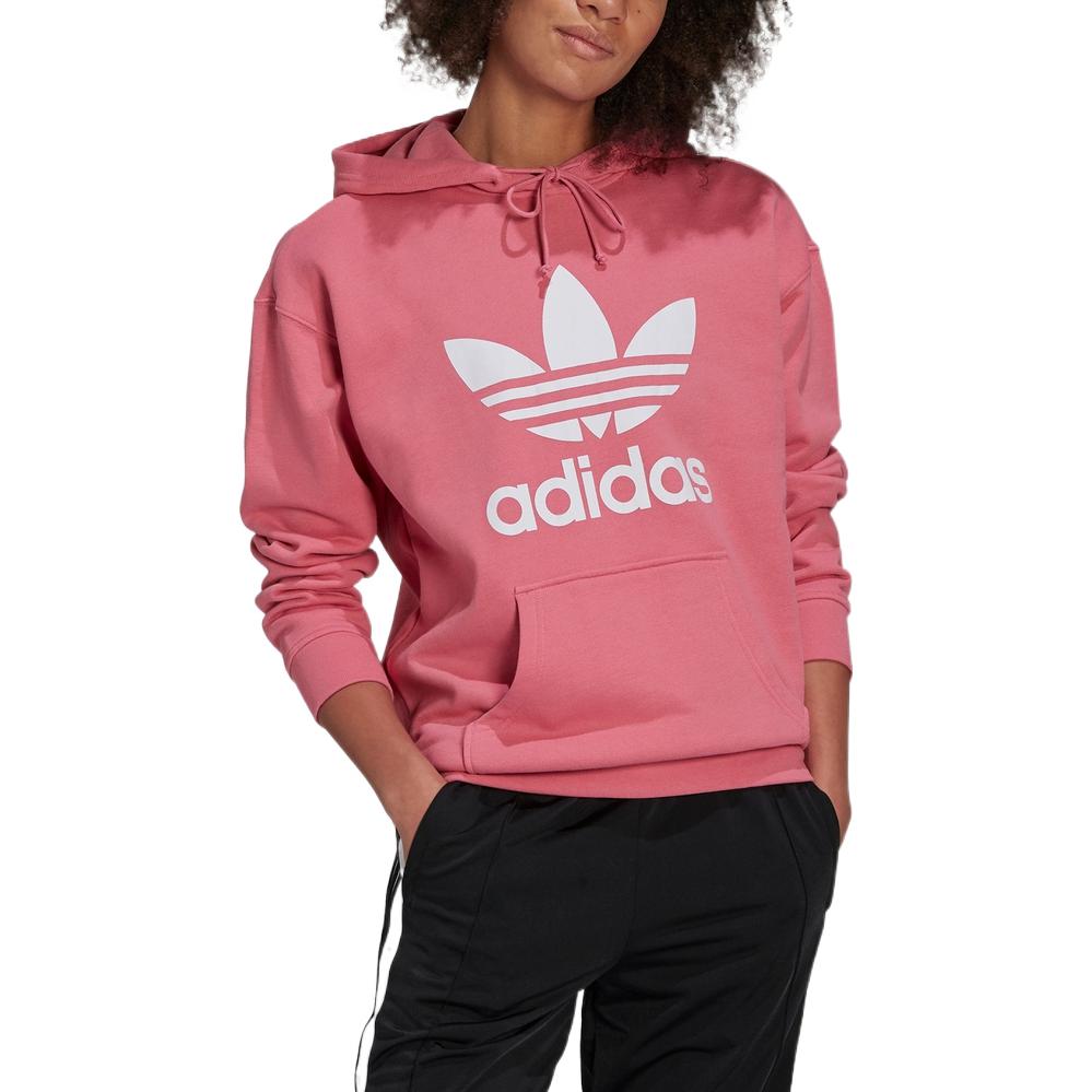 (WMNS) adidas Adicolor Trefoil Hoodie 'Pink' H33587