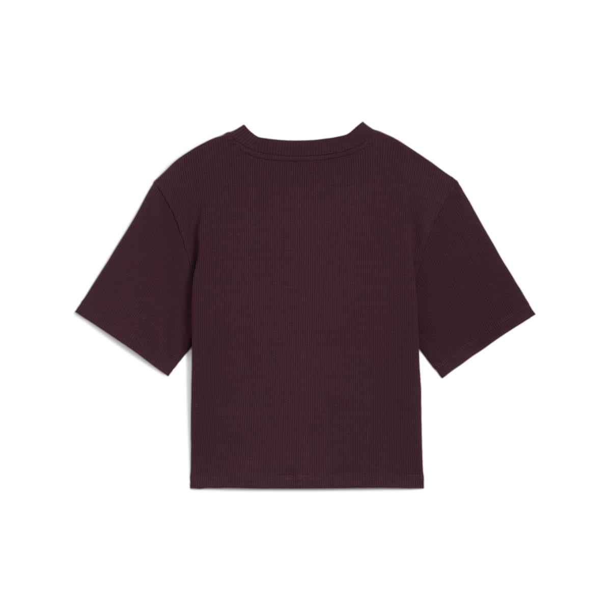 (WMNS) PUMA Classics Ribbed Relaxed T-Shirt 'Midnight Plum' 626626-44
