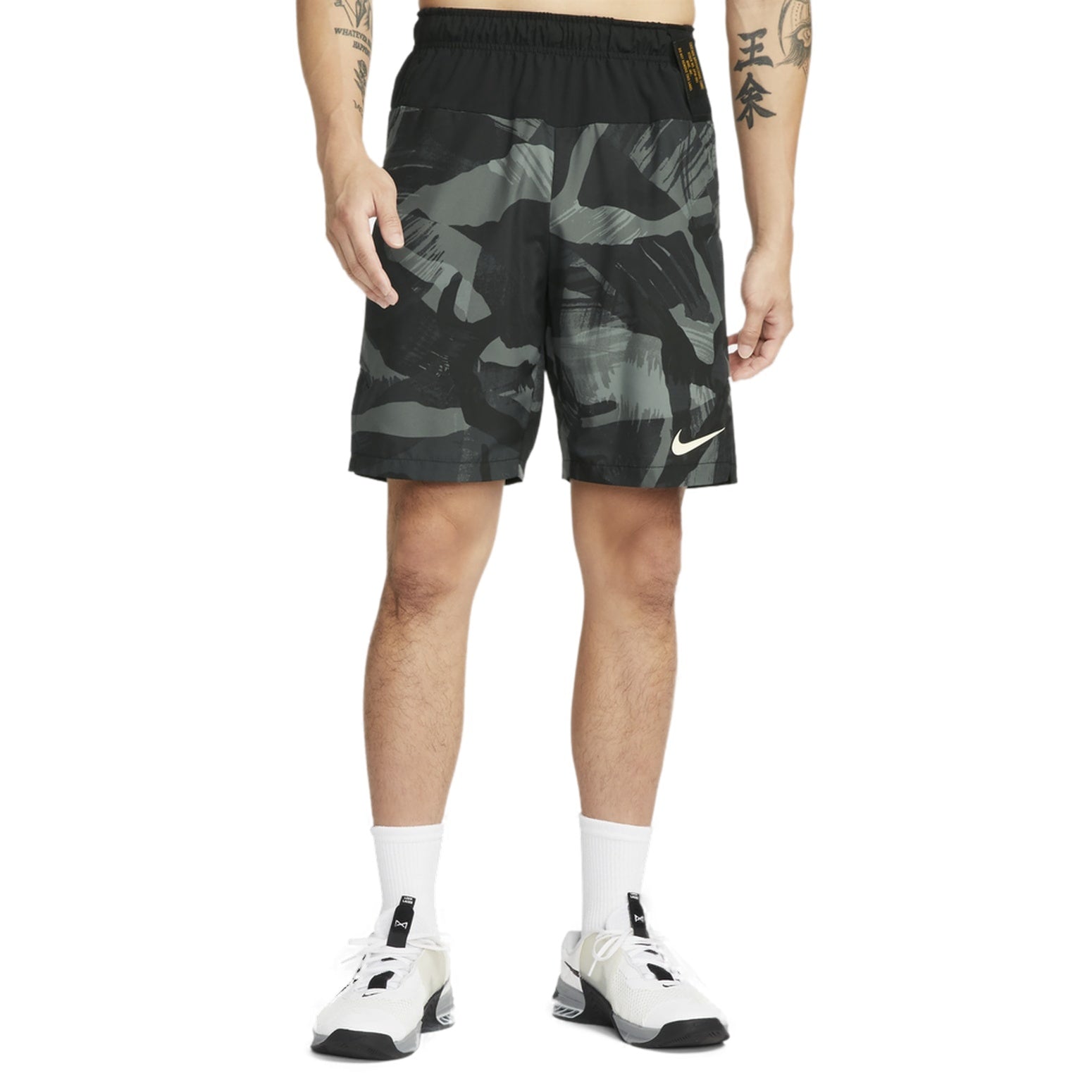 Men's Nike Woven Camouflage Gym Camouflage Straight Shorts DQ4798-010