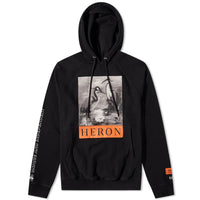 HERON PRESTON SS21 Herons Popover Hoodie 'Black Multi-color' HMBB001F186010151088
