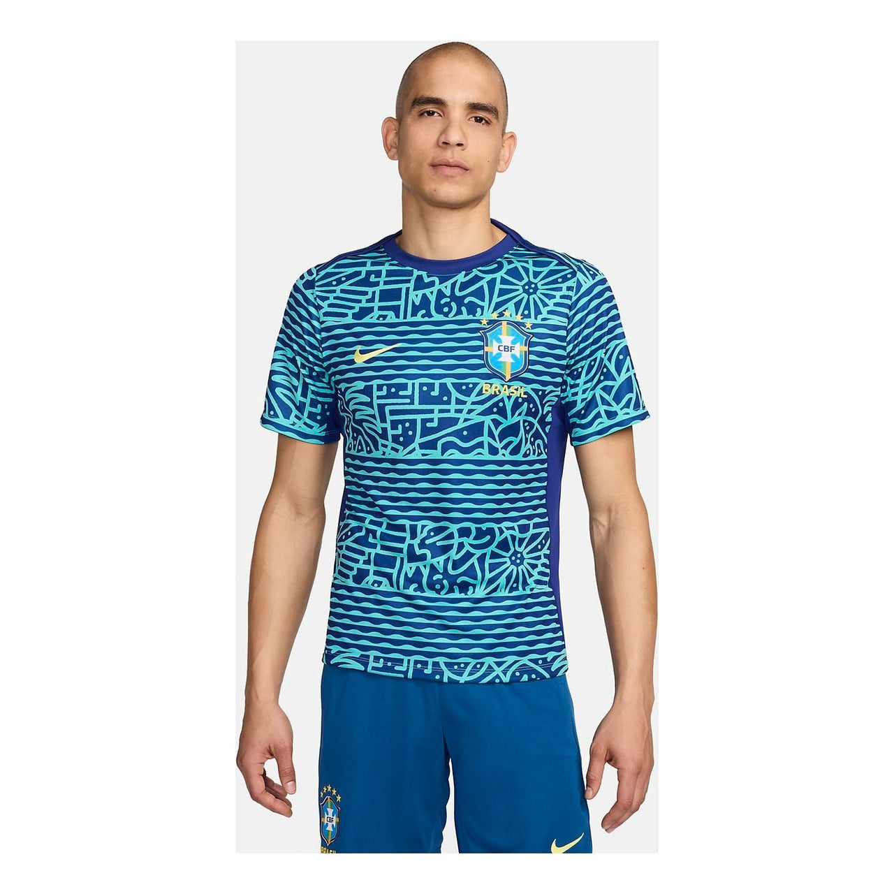 Nike Brazil Academy Soccer Jersey 'Blue' FJ2723-445