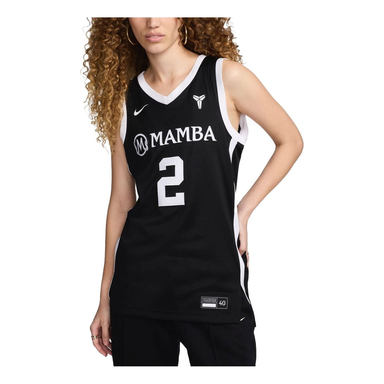 Nike Gigi Bryant Mambacita Basketball Jersey 'Black White' HF7754-010