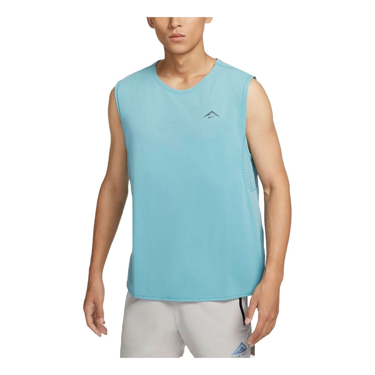 Nike Trail Solar Chase Dri-FIT Running Tank Asia Sizing 'Denim Teal' FN3310-464