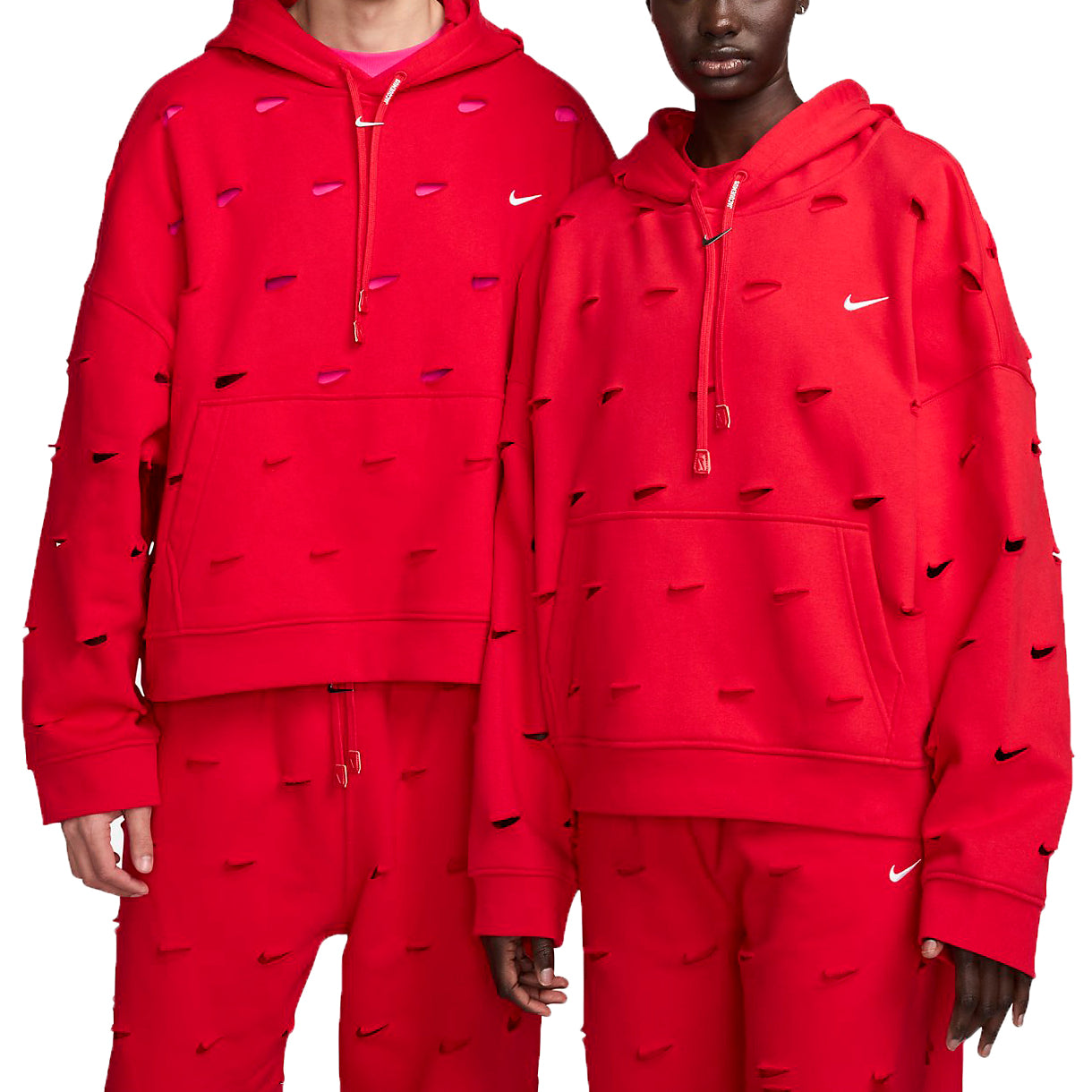 Nike x Jacquemus Swoosh Hoodie 'Red' FJ3482-657
