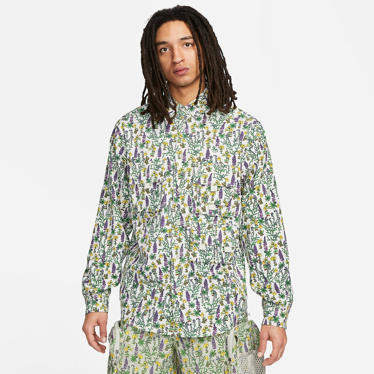 Nike Dri-FIT ACG UV Allover Print Top 'Snowgrass - Light Bone' DN3941-072