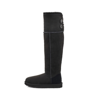 (WMNS) UGG Over The Knee Bailey Button Boots 'Black' 1007536-BLK