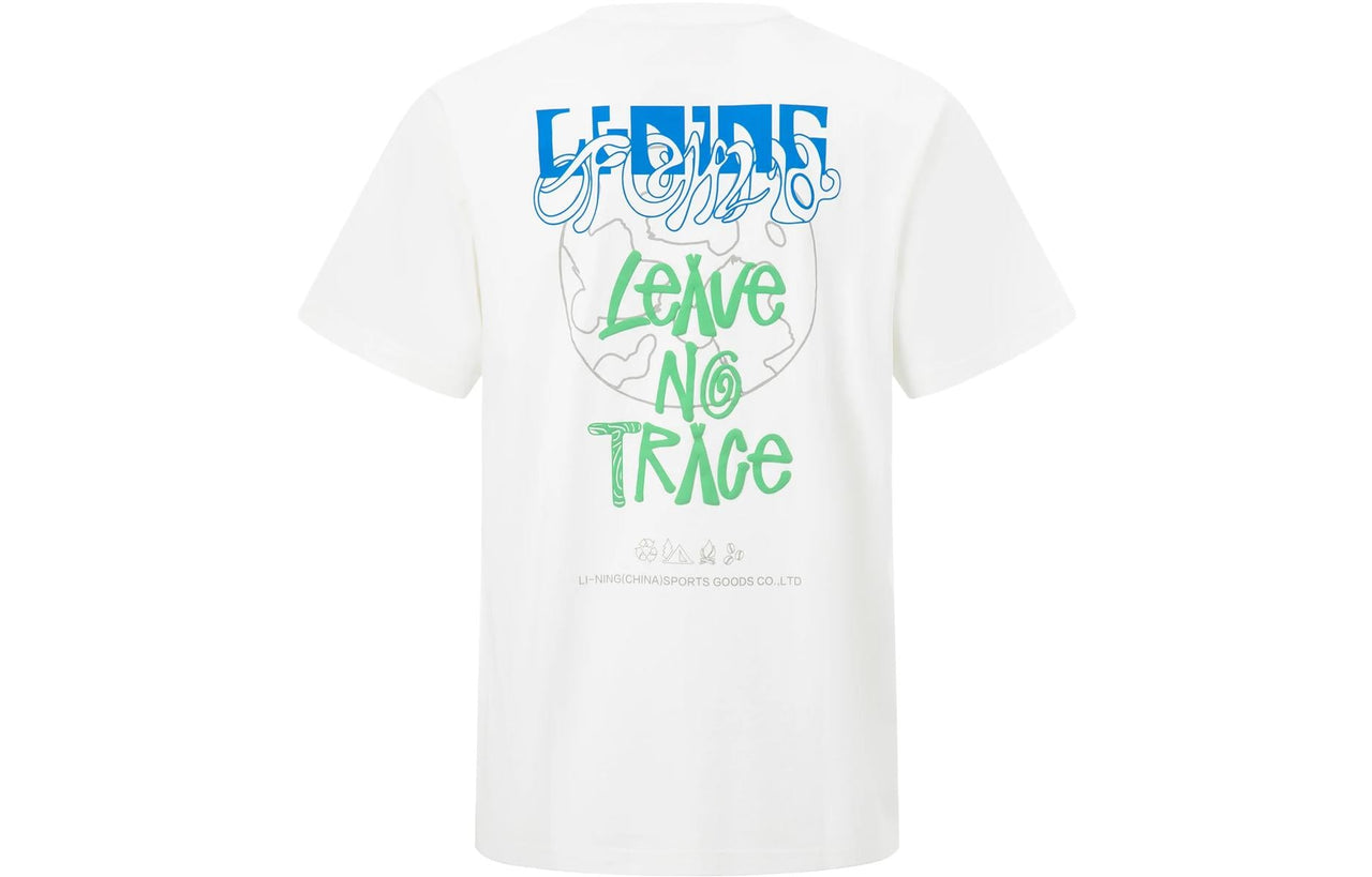 Li-Ning Leave No Trace Graphic T-shirt 'White' AHST121-1
