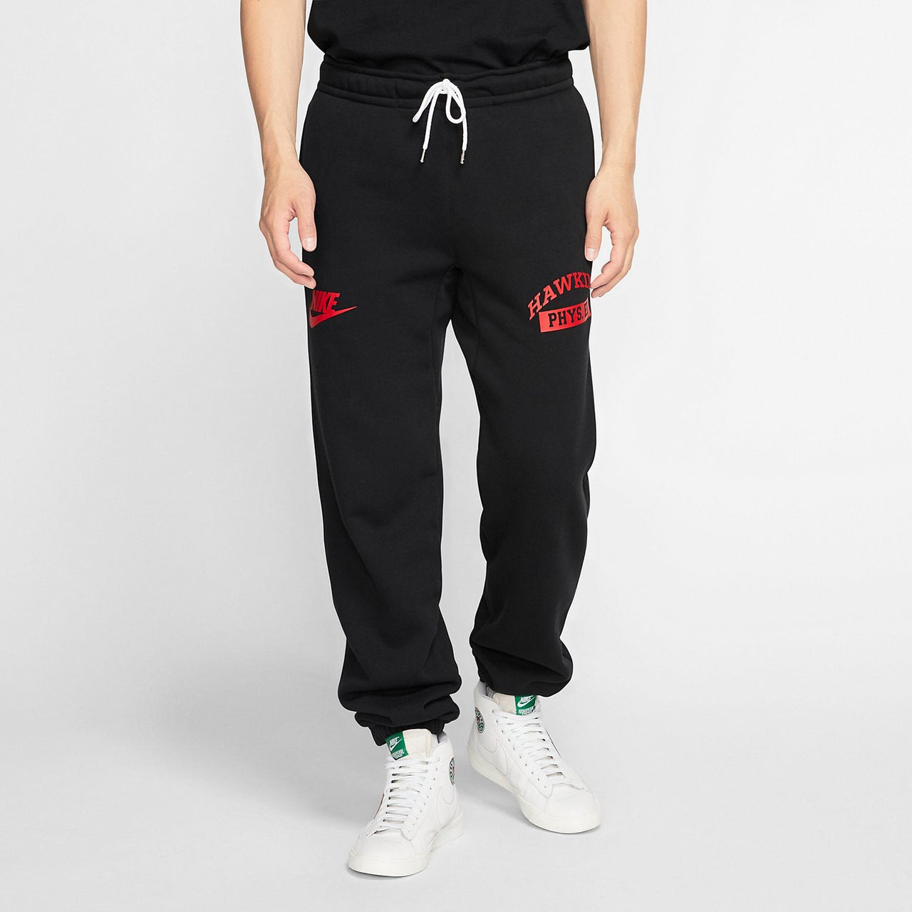 Nike X Stranger Things Sweat Pant 'Black Red' CQ3656-010