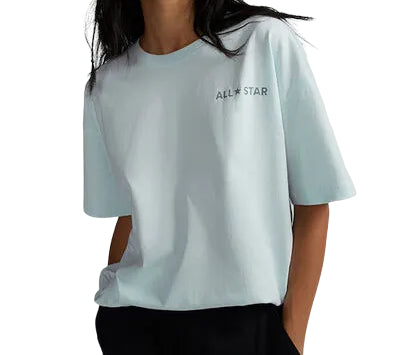 (WMNS) Converse All Star Oversized Tee 'Aqua Mist' 10023936-A06
