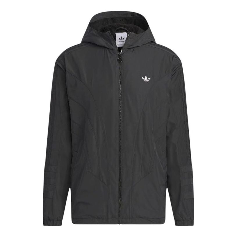 adidas Alanta Windbreaker Asia Sizing 'Black' JD6392