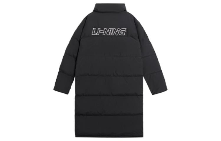 Li-Ning Graphic Long Down Jacket 'Black' AYMS319-2