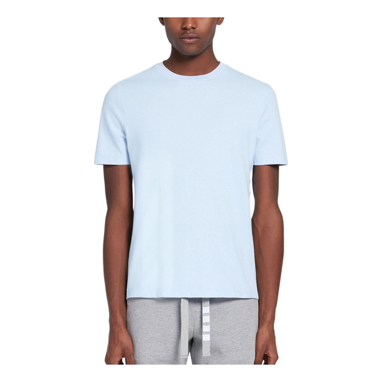 THOM BROWNE Short Sleeve T-Shirt 'Sky Blue' MJS123A-00050-480