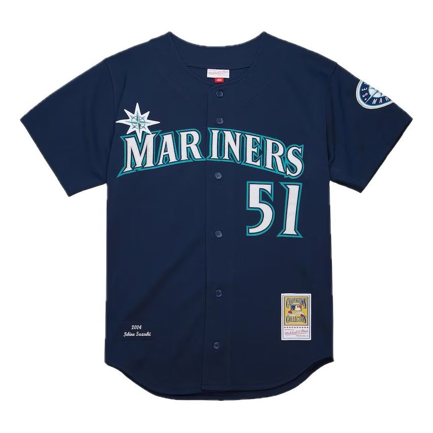 Mitchell & Ness Ichiro Suzuki Navy 2004 Jersey 'Navy Seattle Mariners' 203185165