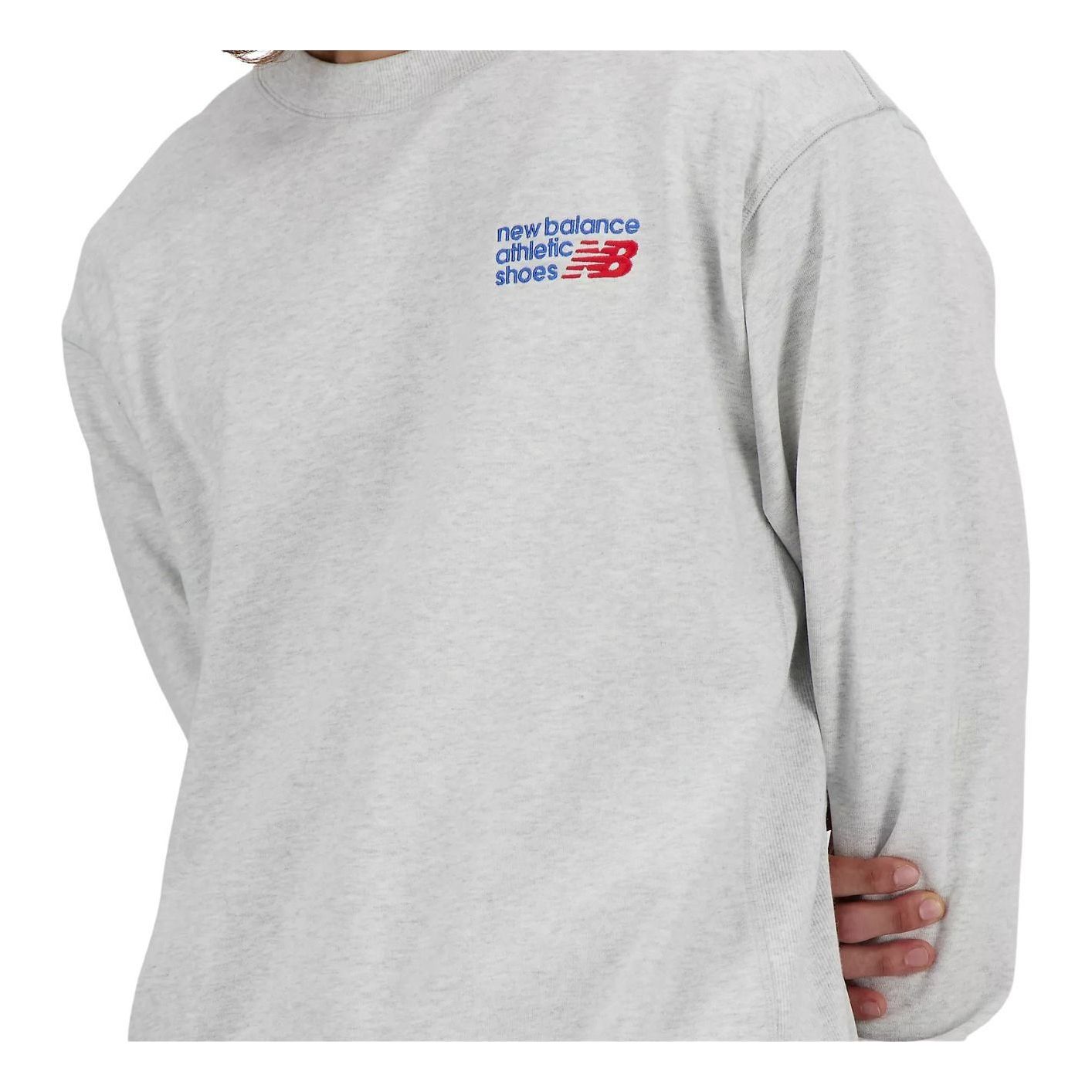 New Balance Athletics Premium Logo Crew T-Shirt 'Ash Multi' MT41547AHH