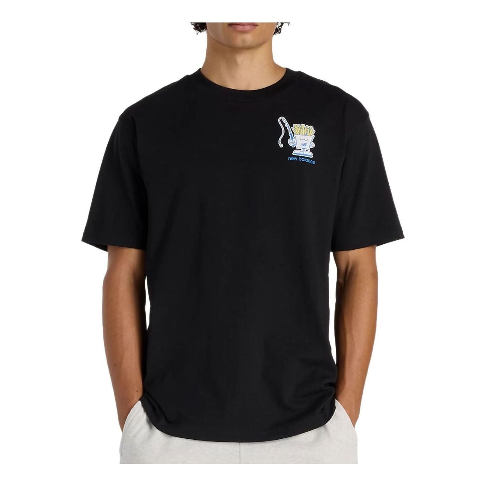 New Balance Fish and Chips T-Shirt Asia Sizing 'Black' MT61I5BMBK