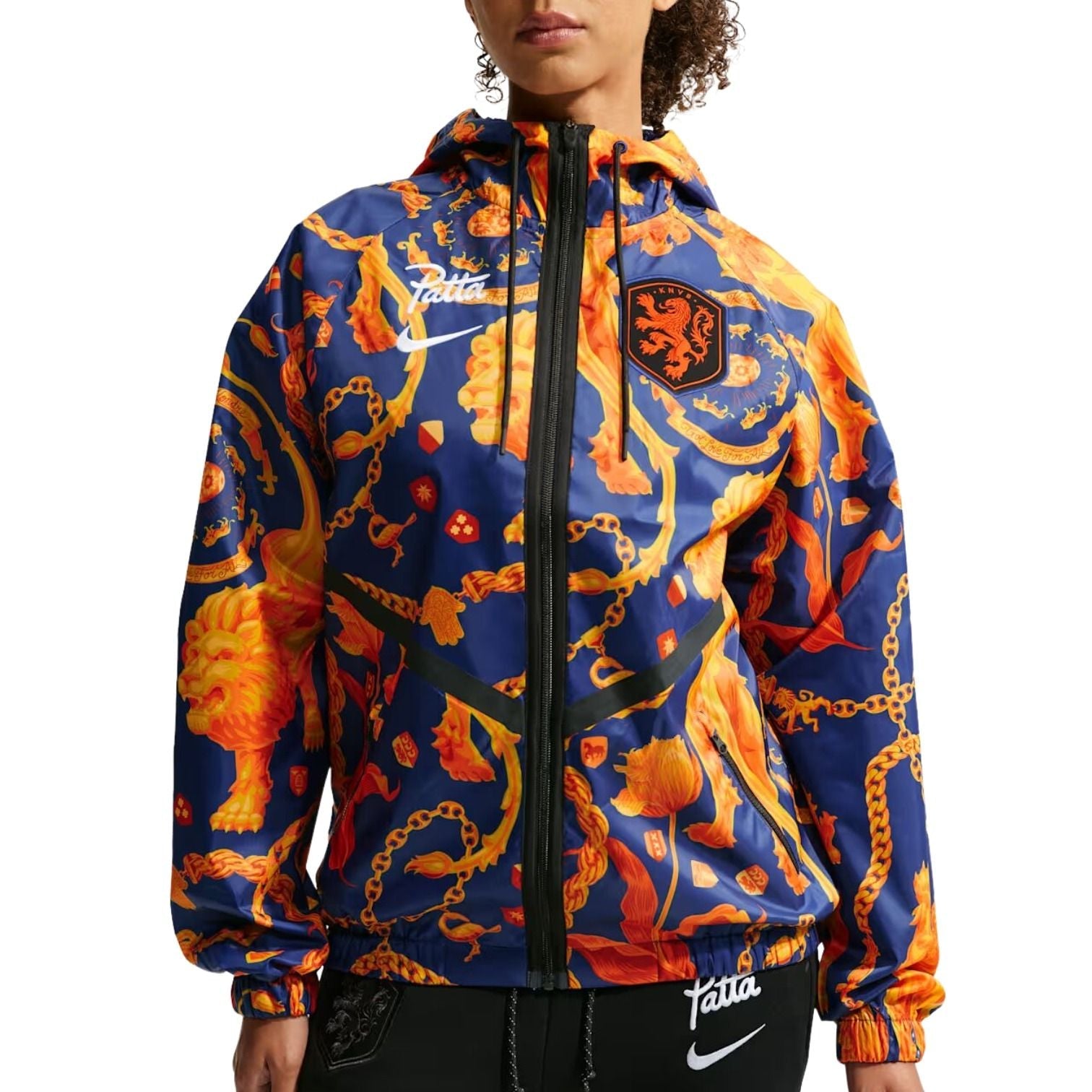 Nike x Netherlands x Patta Cryoshot Anthem Jacket 'Deep Royal Blue White' IH1617-455