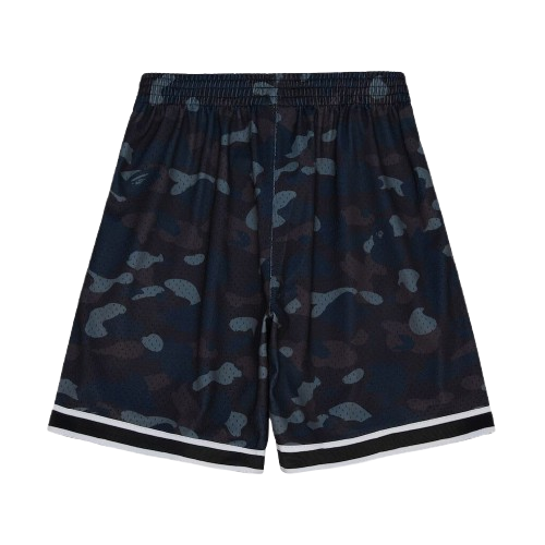 Mitchell & Ness x BAPE Swingman Camo Shorts 'New Jersey Nets Black' 203466558