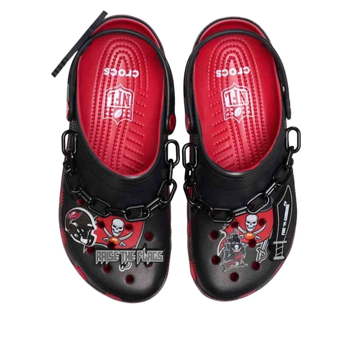 Crocs x NFL Classic Clog Tampa Bay Buccaneers 'Black Red' 213173-90H