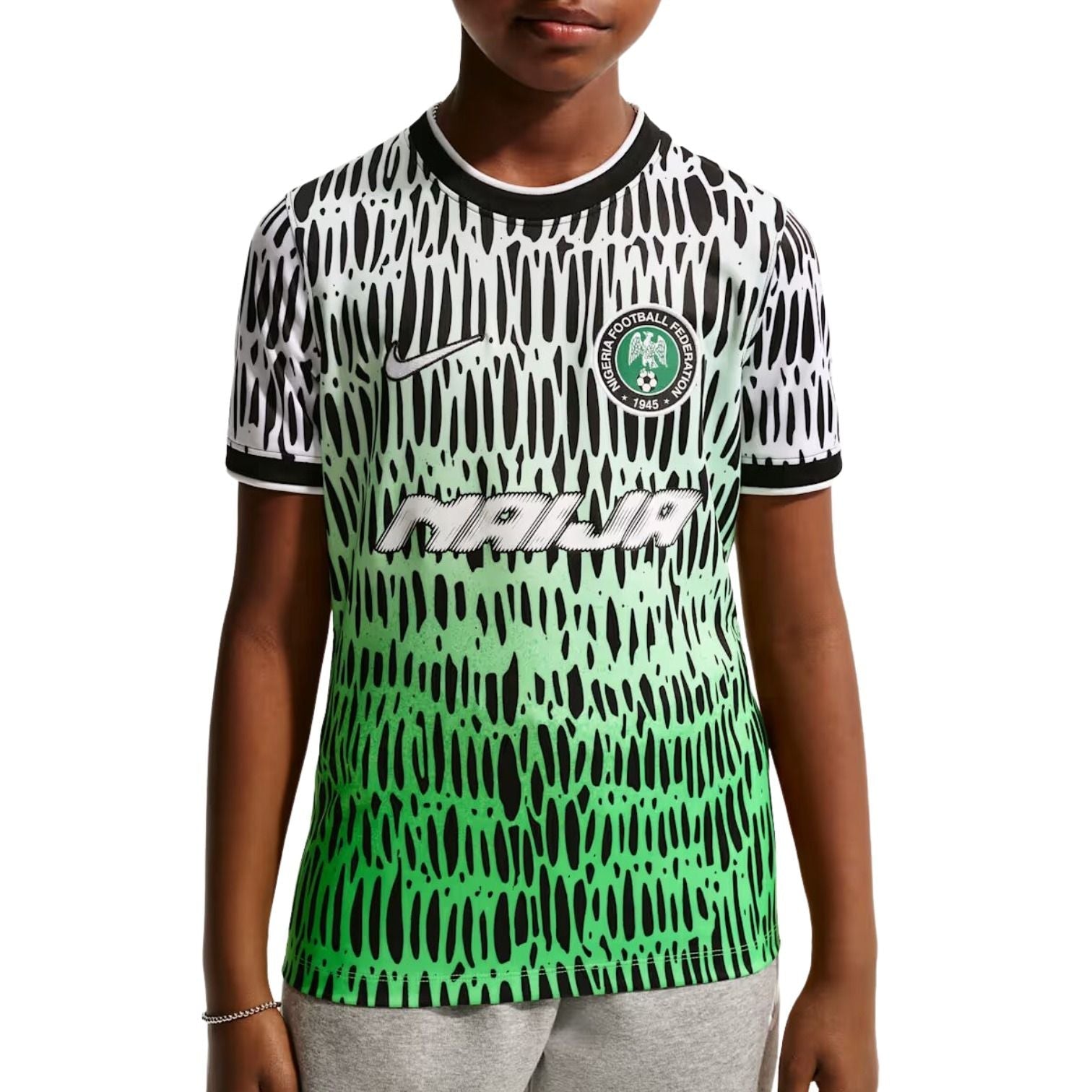(GS) Nike x Nigeria x Slawn Dri-FIT T-Shirt 'Black' IB5412-010