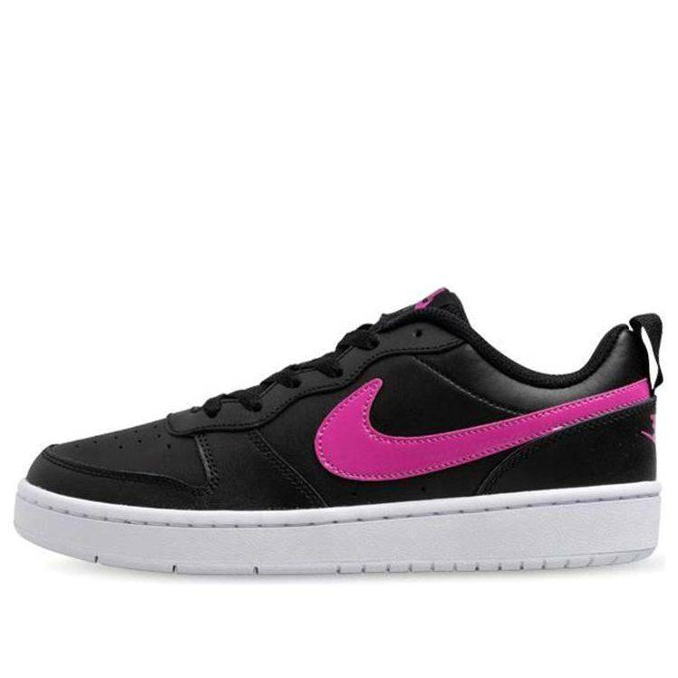 (GS) Nike Court Borough Low 2 'Black Active Fuchsia' BQ5448-003