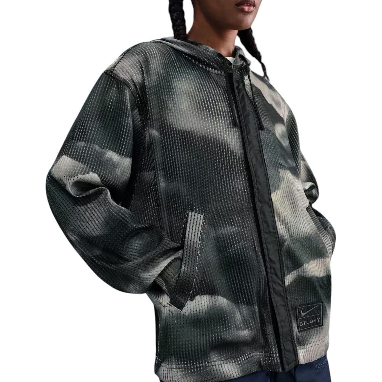 Nike x Stussy Ghillie Allover Print Jacket 'Green' HQ8537-900