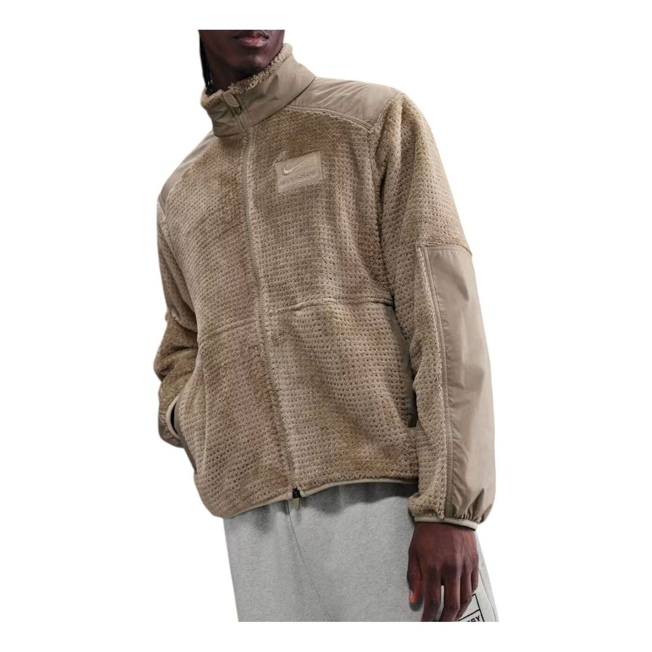 Nike x Stussy High-Loft Full-Zip Jacket 'Khaki' HQ8524-223