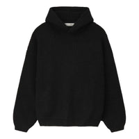 Fear of God Essentials Heavy Waffle 90s Hoodie 'Vintage Black' 192HO254361F