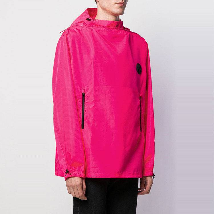 Off-White Large Arrow Back Printing Windproof Jacket Red OMEA187E19E150242810