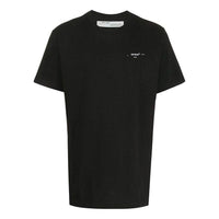 Off-White Small Logo Round Neck Short Sleeve Black OMAA027R201850171001