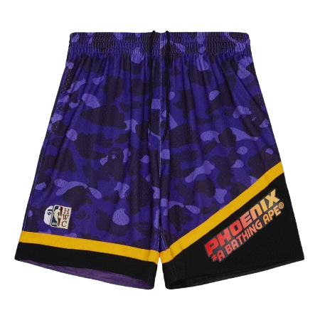 Mitchell & Ness x BAPE Swingman Camo Shorts 'Phoenix Suns Purple' 203466561