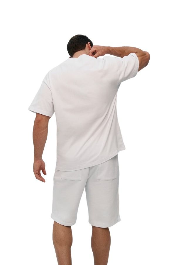 House of Cenmar Plain Loose Fit T-Shirt 'White' HOC-WN6