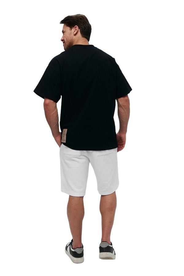 House of Cenmar T-Shirt with Artwork Print and Patch 'Black' HOC-WN4