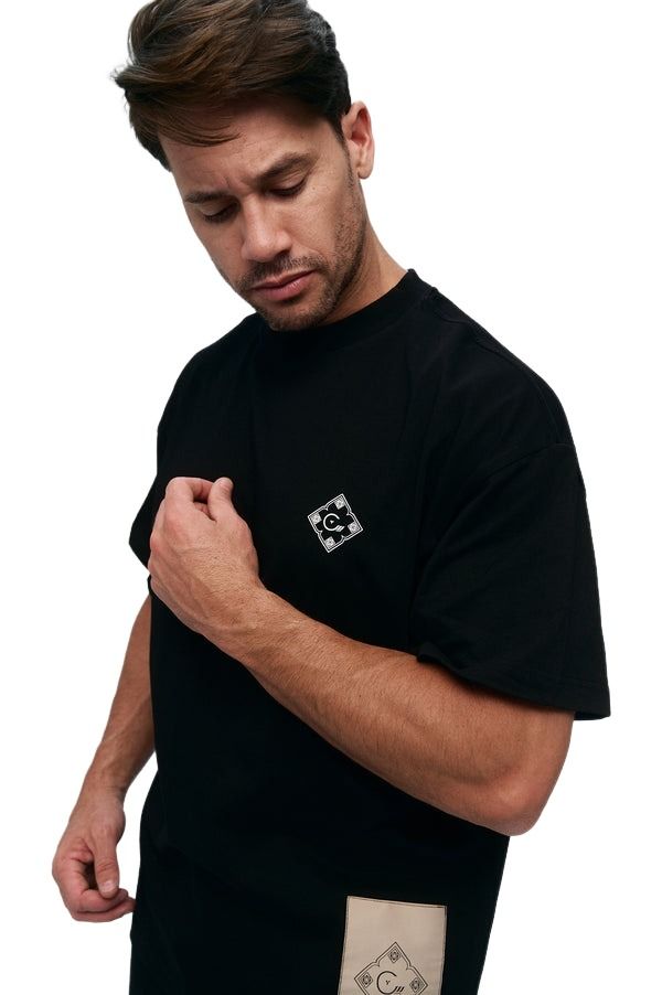 House of Cenmar T-Shirt with Quote Print 'Black' HOC-WGL2