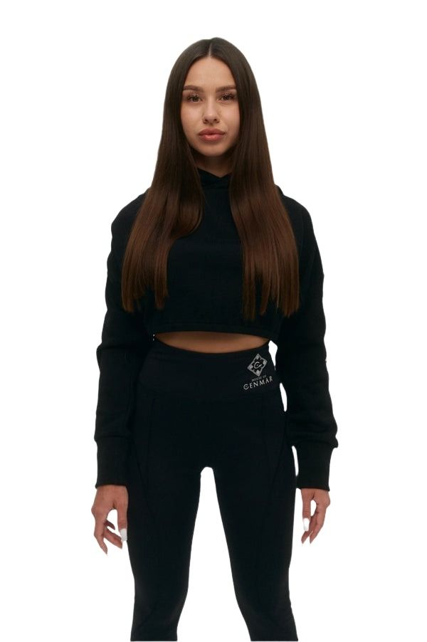 (WMNS) House of Cenmar Leggings with Logo Print 'Black' HOC-WN8